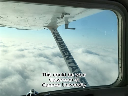 This could be your classroom at Gannon University. Gannon has an amazing aviation and business management program that allows students to earn three FAA licenses in just two years: Private Pilot, Instrument Rating & Commercial Pilot. | Gannon University