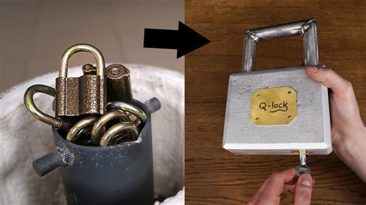 From scrap to giant: Crafting a custom padlock from discarded locks!
