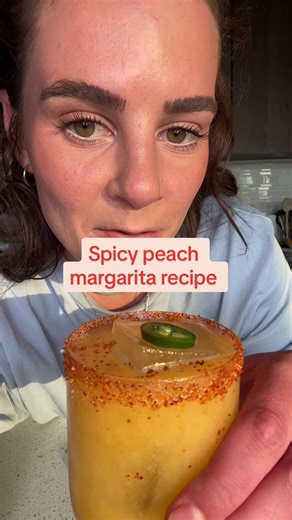Spicy Peach Margarita Recipe by HEYITSBEL