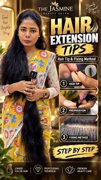 Hair Extension Tips Explained | How Extensions Are Prepared & Fixed | The Jasmine Madurai