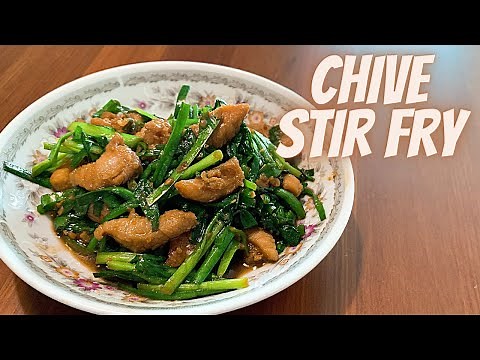 STIR FRY CHIVES WITH PORK | CHIVE STIR FRY | CHIVE STIR FRY RECIPE | HOW TO COOK CHIVES RECIPE