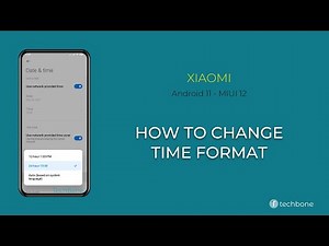 How to change Time format - Xiaomi [Android 11 - MIUI 12]