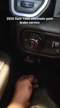 2020 Ram 1500 electronic park brake service. link to full video is in the description