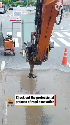 The process of professional road excavation work | Handy Panda