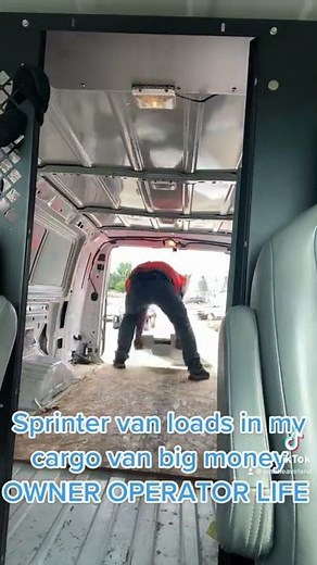 Sprinter van loads in my cargo van big money OWNER OPERATOR LIFE #startingyourownbusiness #cargovan