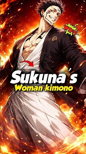 Why Sukuna Wearing Woman Kimono ? 🤔😅 Shocking 🔥 #shorts #sukuna #jjk #gojo