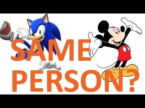 sonic the hedgehog and mickey mouse are the same person???