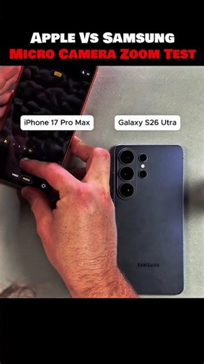 Apple vs Samsung Micro Camera Zoom Test 😳🔬 This Should Be IMPOSSIBLE! 🔥 #shorts#viralvideo