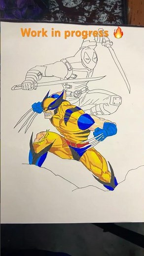 Deadpool and wolverine 🔥 from Deadpool wolverine || How to Draw ✍️ Easy drawing step by step drawing