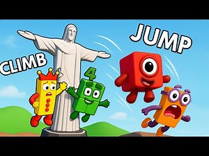Numberblocks Play Climb and Jump Tower in Roblox!