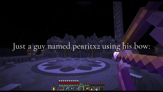 Pearitx2's Bow Skills in Minecraft Gameplay