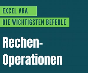 Excel VBA Rechenoperatoren | EXCEL VBA LERNEN