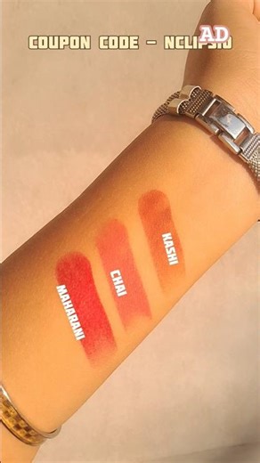 Nykaa Matte To Last Bullet Lipstick ✨ #shorts #lipstick Bare Face lip swatches