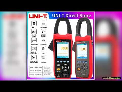 UNIT UT217B 3 in 1 1000A ACDC Clamp Meter Oscilloscope Bluetooth Recorder Function 18650 Lithium Ba