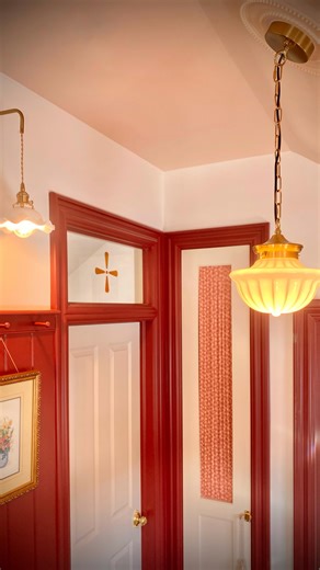 Walter Lynch / Design / Newfoundland/ Carpentry on Instagram: "A simple transom window does so much work — lifting the eye, sharing light between rooms. It’s detail you don’t always notice at first, but you feel them — a sense of air, balance, and warmth moving through the house. A subtle gold detail gives the eye pause, a soft signal of its presence. . . . #newfoundland #traditional #transom #interiordesign #design"