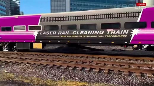 MBTA begins using laser train to combat slippery rails south of Boston