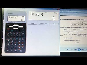 Expected Value and Variance on a Sharp Calculator