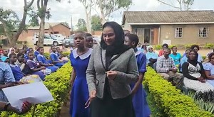 Water and Sanitation Minister Abida Sidik Mia joined learners at Chiwoko Primary School in Lilongwe in a performance that highlighted ways of preventing cholera such as regular handwashing with safe water and soap and ensuring good sanitation and hygiene. She attended the handover ceremony for #WASH supplies for 89 schools in Blantyre and Lilongwe cities. #EndCholera #TithetseKolera | UNICEF Malawi