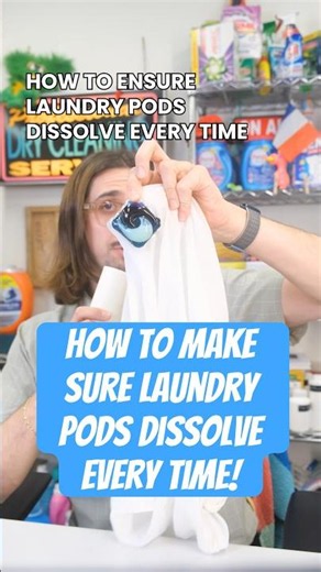 A Trick For Fully Dissolved Laundry Pods