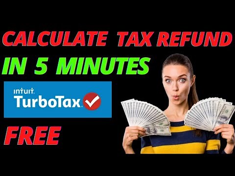 How To Calculate TAX REFUND in 5 Minutes For FREE | Estimate Tax Refund Using Turbotax Online