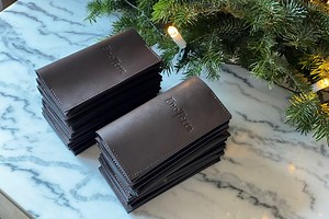 Embossed Leather Check Presenter: Restaurant Bill Holder - Etsy