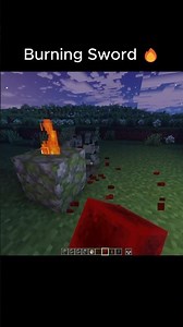 Minecraft Fire Sword 🔥⚔️ #shorts #minecraft #trend