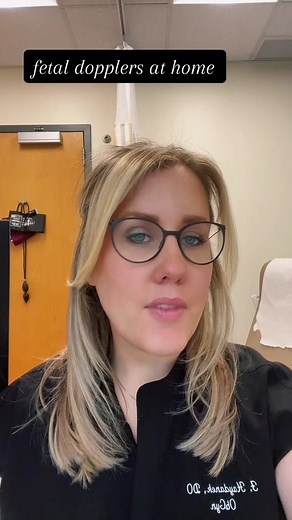 love a little peak to check in on baby, but i suggest fetal dopplers only in the 2nd trimester #obgyn #pregnancy #fetaldoppler #pregnancytiktok #fetalheartbeat @wearfigs