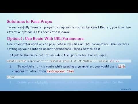 How to Pass Props to a React Router Component Using NavDropdown.Item Links
