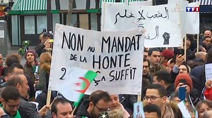 Présidentielle en #Algérie : la communauté algérienne de l'Hexagone se soulève contre Bouteflika | TF1 INFO