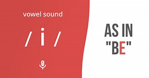Vowel sound /i/ as in "be"