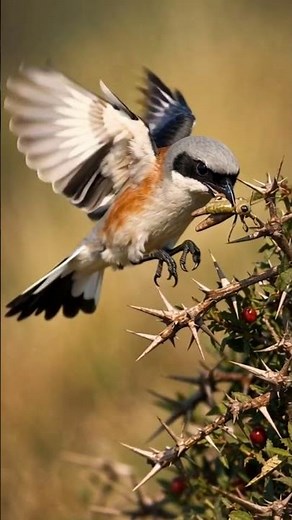 Shrike – The Fearless “Butcher Bird” of the Wild #wildanimals #nature #wildlife #facts #amazingfacts