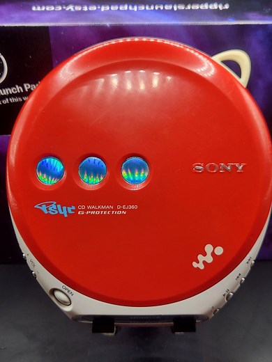 Vintage Sony CD Walkman PSYC D-EJ360 Red/white - Etsy