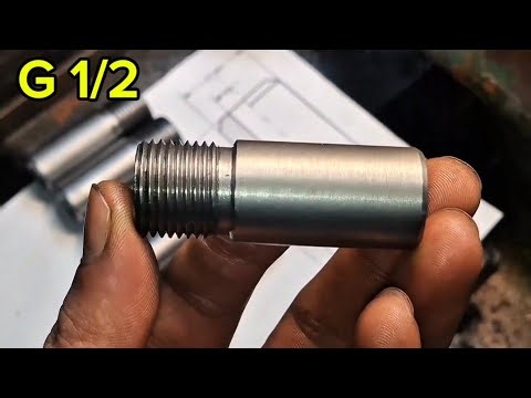 Perfect G1/2 Threads! 🔩 Making High-Pressure Fittings | Manual Lathe