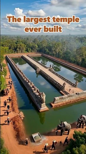 World Largest Temple Angor Wat #history #historicalchips #historyshorts #ancienthistory #travel