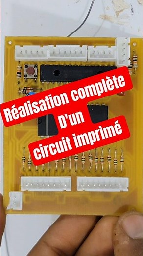 réalisation d'un PcB( circuit imprimé)#pcb#diyelectronics #arduinotutorial #electronicsprojects