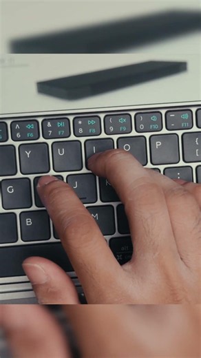Ultra Thin Rechargeable Keyboard #shorts #bluetooth Keyboard