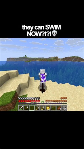 Midmysticx on Instagram: "they can SWIM NOW?!?! 💀 #minecraft #gaming #minecraftmemes #funny #meme"