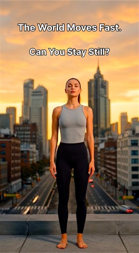 Can You Stay Still? 🧘‍♀️ Yoga Challenge vs Fast World #shorts