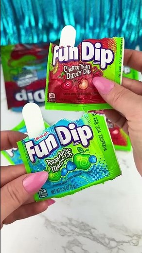 Fun Dip CANDY Lip Balm Satisfying Video ASMR! #shorts #asmr
