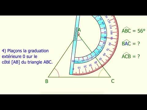 Measuring angles in a triangle