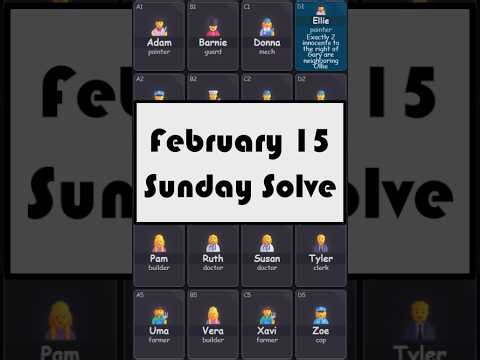 Sunday Solve: February 15 Clues by Sam