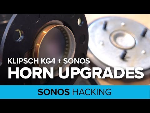 Klipsch KG4 + Sonos Bi-amp: Bob Crites titanium diaphragm + horn damping DIY upgrades