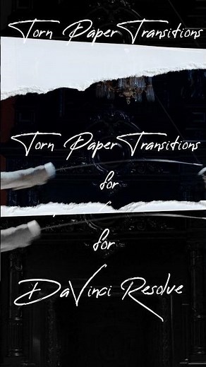 Tutorial. How add torn paper transitions. Davinci Resolve 17 #davinciresolvetutorial