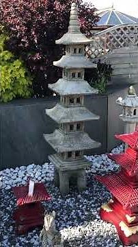 Garden 7 Piece Pagoda #japanesegardens #orientalgarden #statue #spring