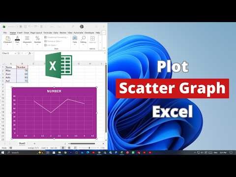How to Plot Scatter Graph on Microsoft Excel