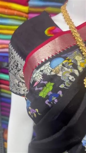 mangalagiri pattu digital print lehanga DM for more details #vvrhandlooms