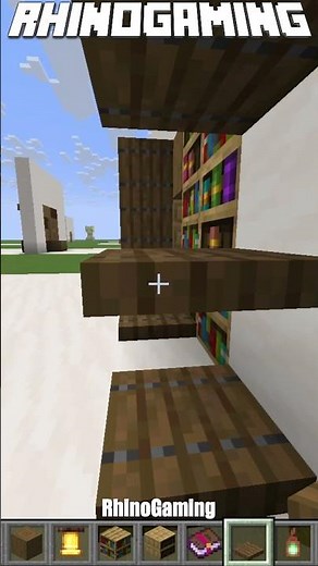 Bookshelf Design For Your Minecraft Library! #shorts