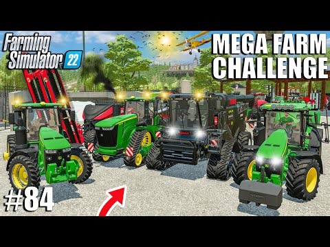 Buying NEW TRACTOR for THE MEGA FARM | MEGA FARM Ep.84 | Farming Simulator 22