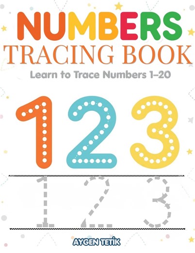 Numbers Tracing Book 1-20 | Educational Toddler Learning Activity | Preschool Printable Worksheets | Fine Motor Skills Practice PDF - Etsy