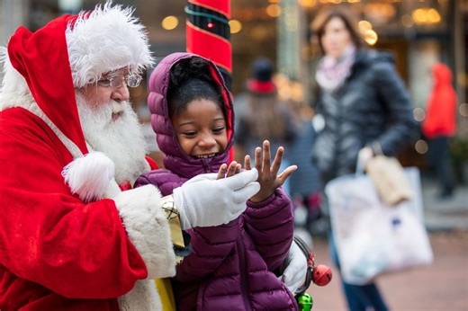 Family fun at Home for the Holidays in Downtown Oak Park